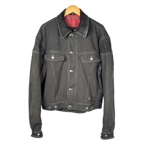 BMW MAVERICK Black Denim And Suede R1200c Jacket EU Sz 102 - US Sz 42L Moto